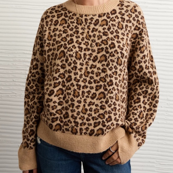American Eagle Outfitters Sweaters - Women’s American Eagle Soft Leopard Sweater
